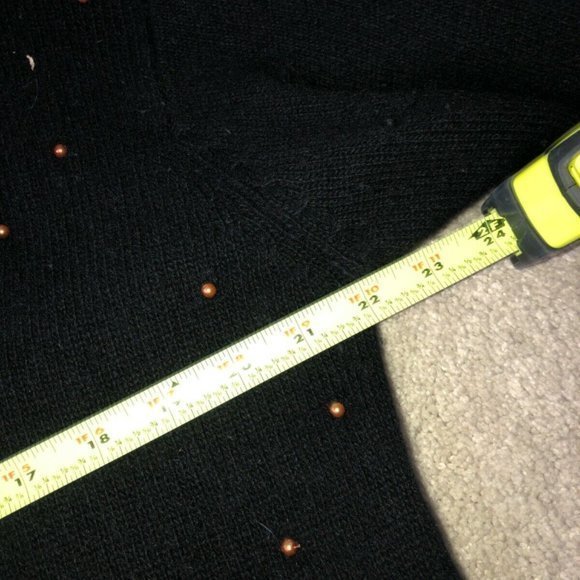 Vintage Sweater Evan Davies Lambs‎ Wool Angora Rabbit Hair Leaves Granny Core - Picture 7 of 13